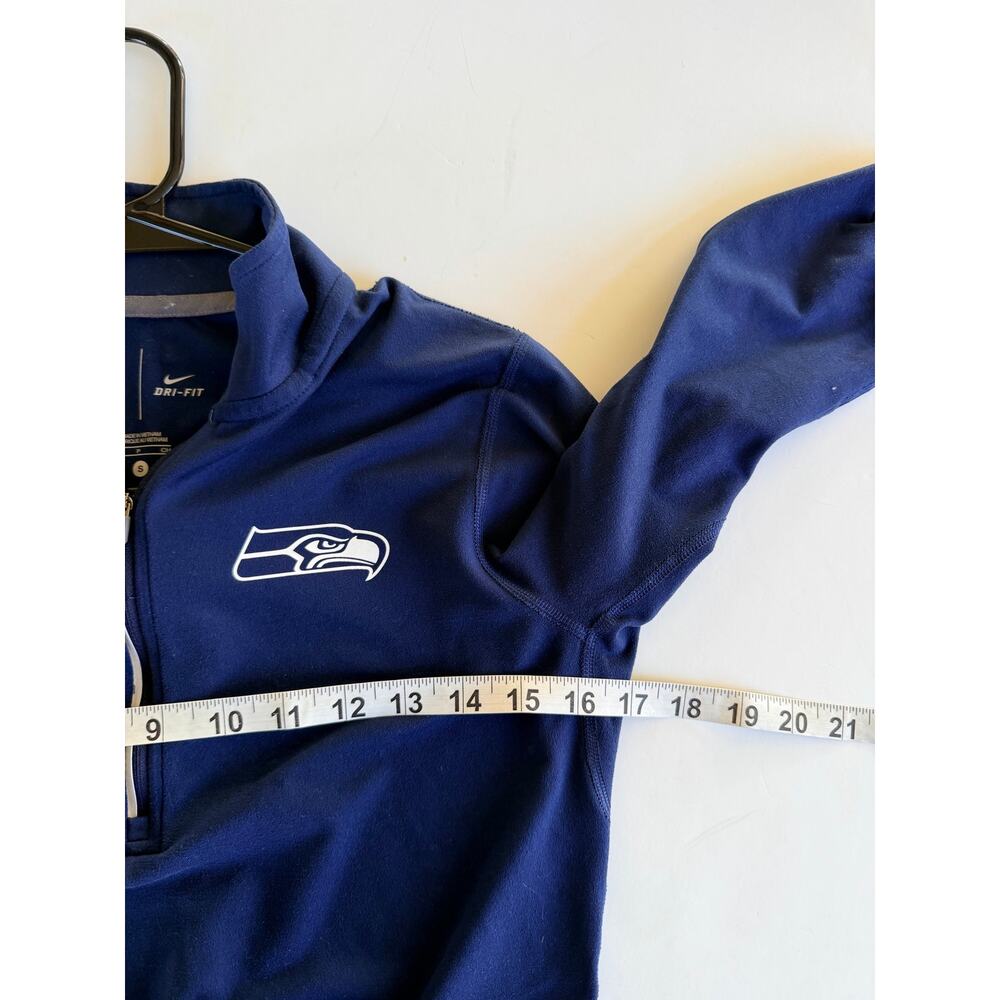 Nike NFL Seahawks Dri-FIT 1/2 Zip Pullover - Women's Small - Picture 8 of 11
